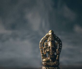 Kleine Ganesha Statue aus Messing