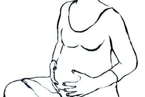 Zeichnung einer Schwangeren